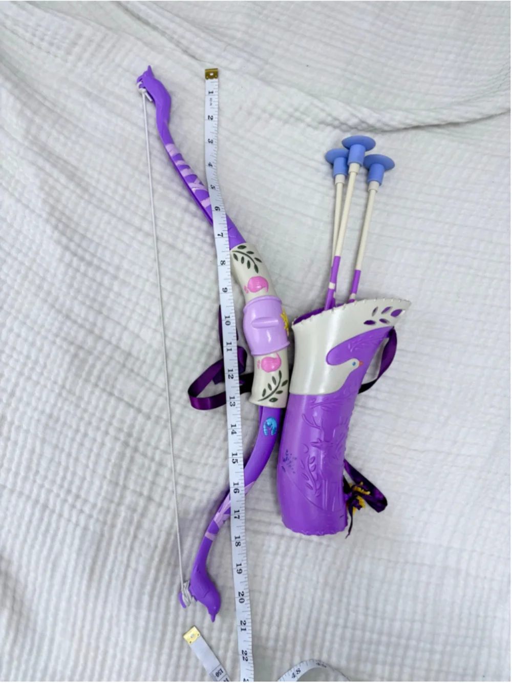 Girls Disney Tangled Rapunzel Toy Bow and Arrow Set One Size Purple White
